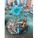 Acrylic Flower with High Heel Shoe Favor and Purse Gift Keepsake Choose Color